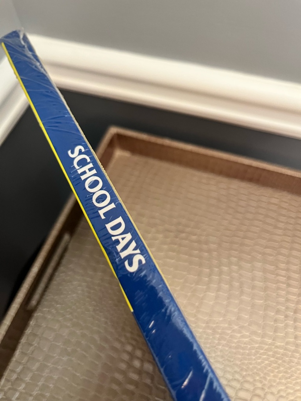 School Days Keepsake Album - Yellow & Blue w/Red Apple (New & Sealed in Plastic) - Picture 6 of 8
